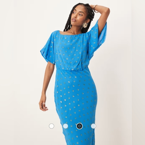 Never Fully Dressed Dresses & Skirts - Never Fully Dressed Blue Midi Dress